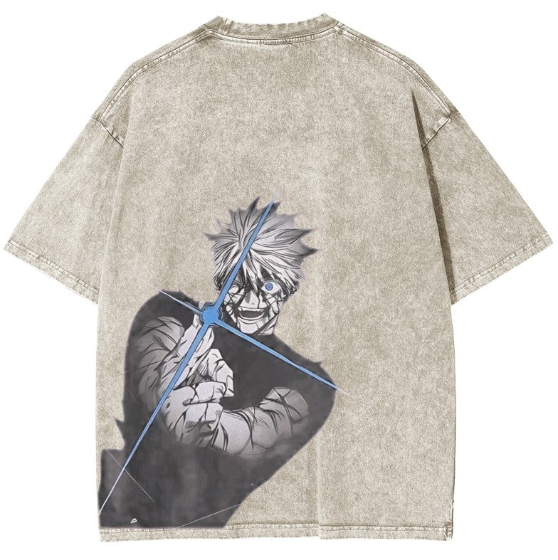 T-shirt Surdimensionné Vintage Jujutsu Kaisen