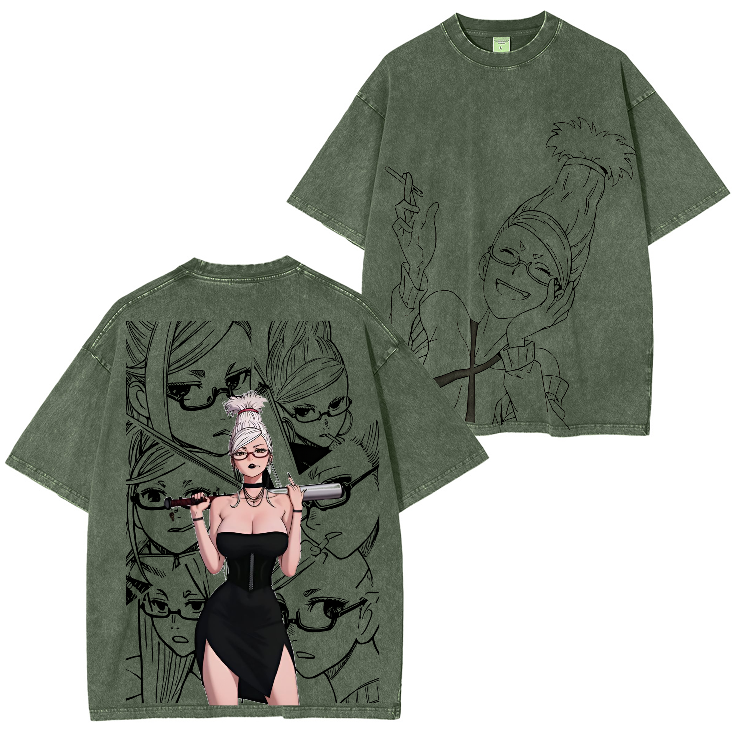 Seiko Ayase-Dandadan Camiseta vintage unisex lavada