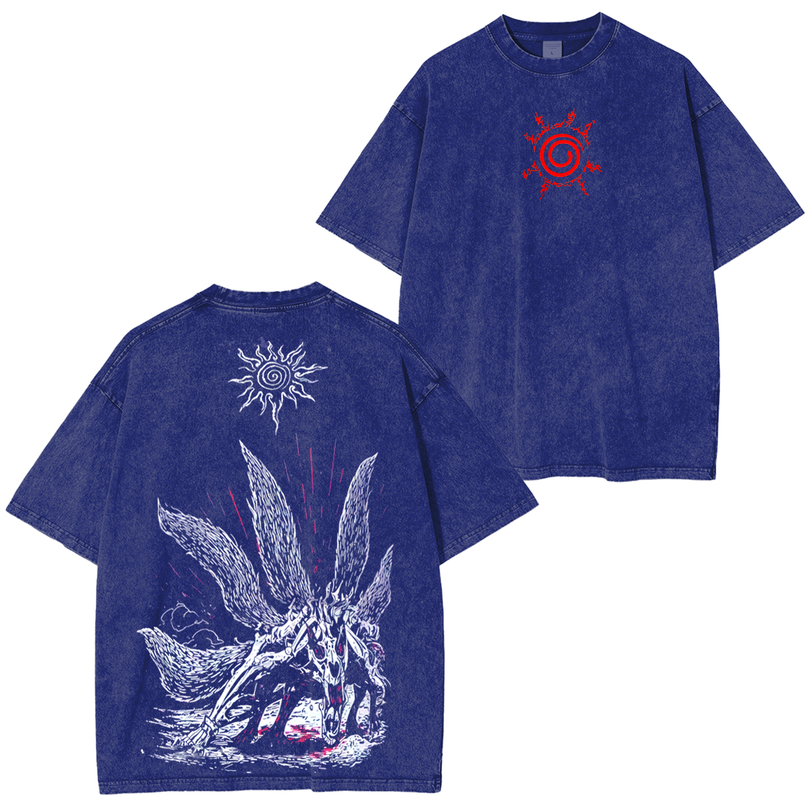 Kurama Naruto Washed T-shirt/Crewneck/Hoodie
