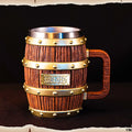 Anime Figure One Piece Wine Barrel Cup Ace Luffy Sabo Cheers Mug with Handle