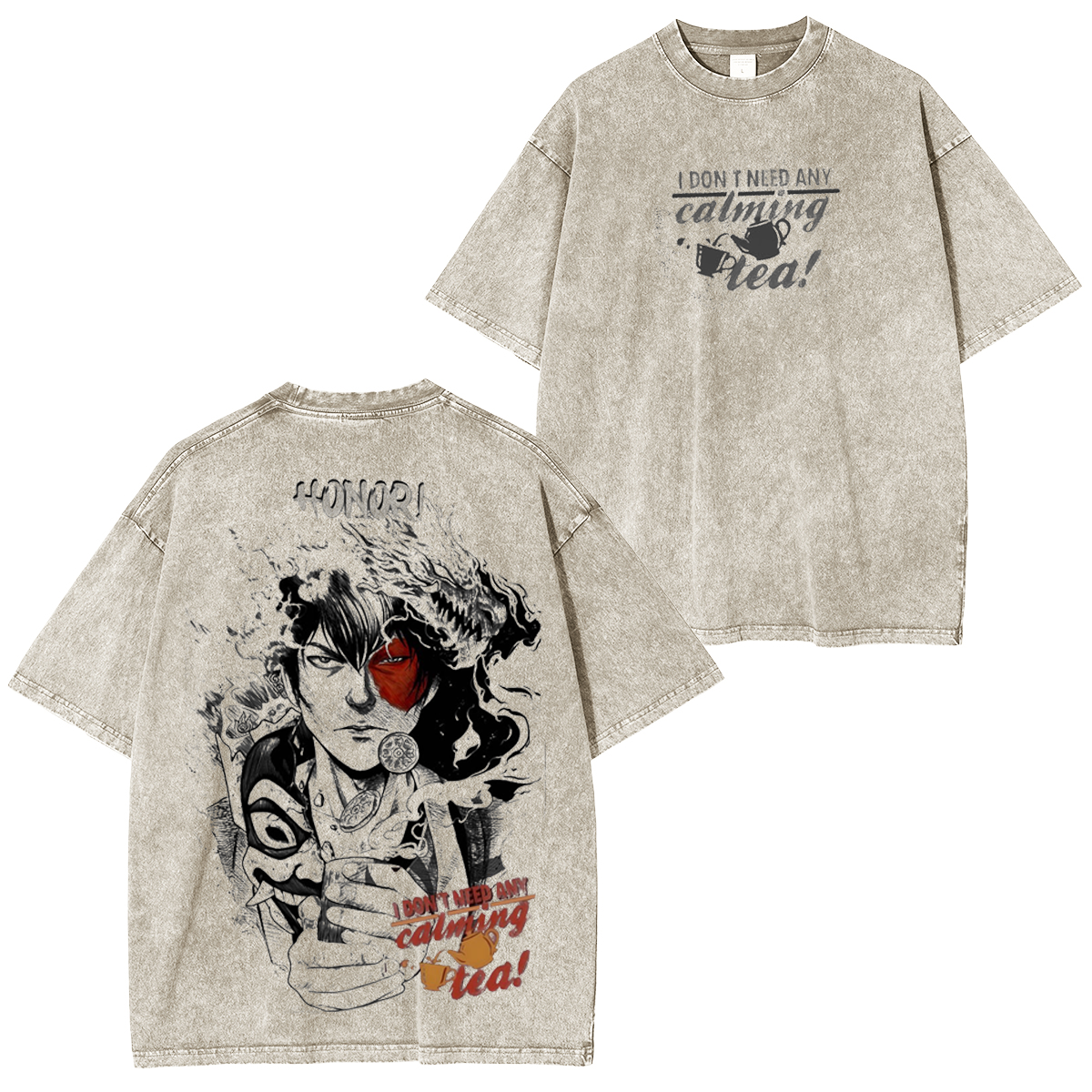 Avatar: La Leyenda de Aang Camiseta/Sudadera de cuello redondo/Sudadera con capucha vintage