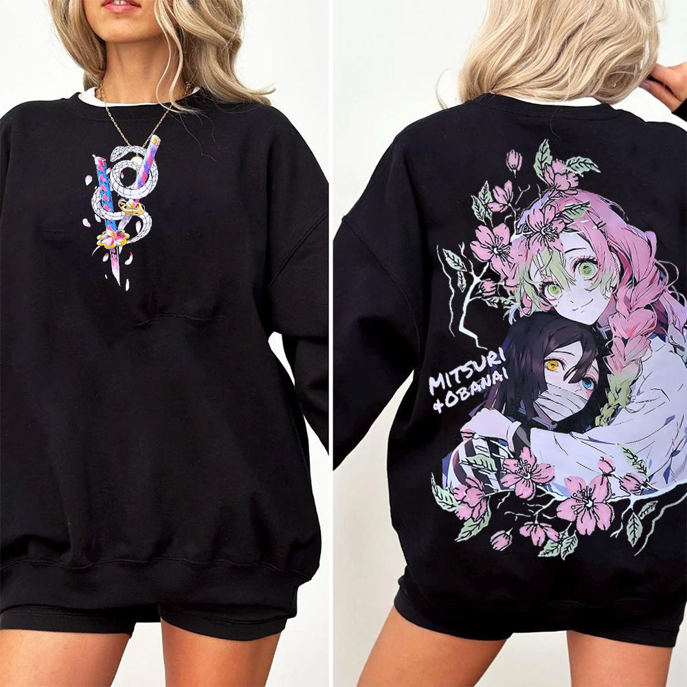T-shirt unisexe délavé Demon Slayer