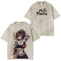 T-shirt/Col ras du cou/Sweat à capuche délavé Genshin