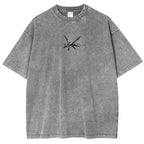 Rayquaza Vintage Oversized T-Shirt ¨C Acid Washed Heavyweight Cotton Anime Tee