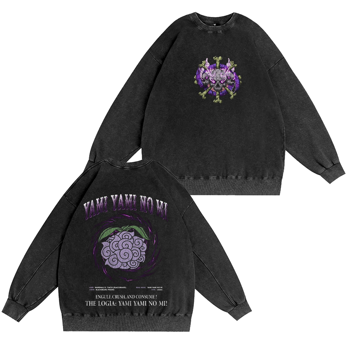 Gomu Gomu No Mi-One Piece Vintage Washed T-shirt/Crewneck/Hoodie