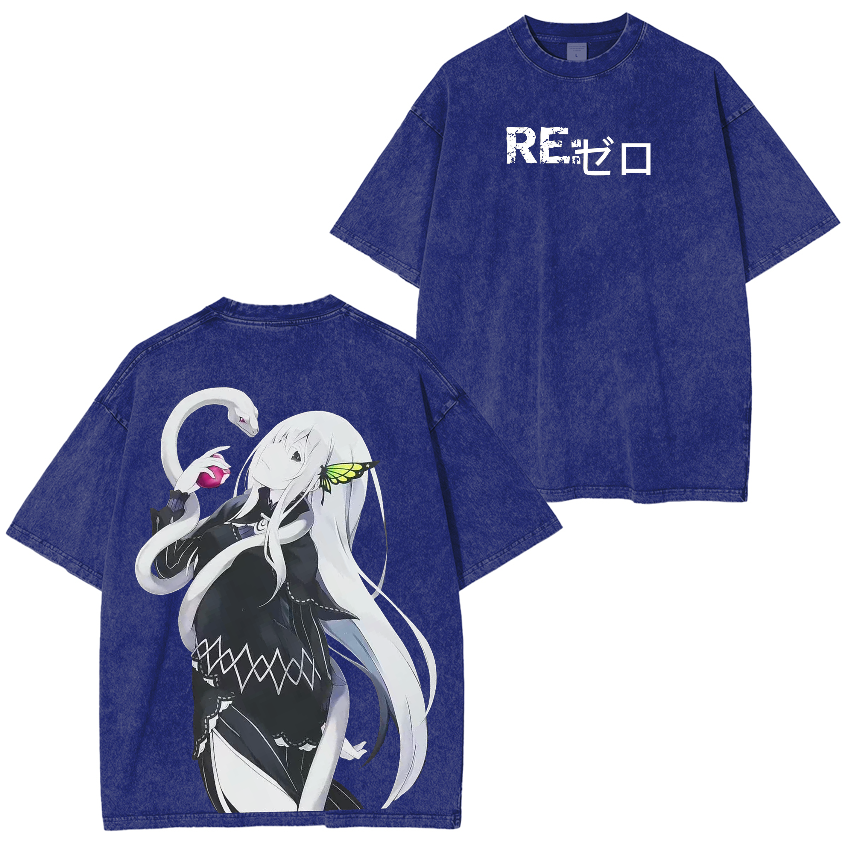Echidna, Re:Zero Anime T-shirt/Sweat-shirt/Hoodie effet délavé