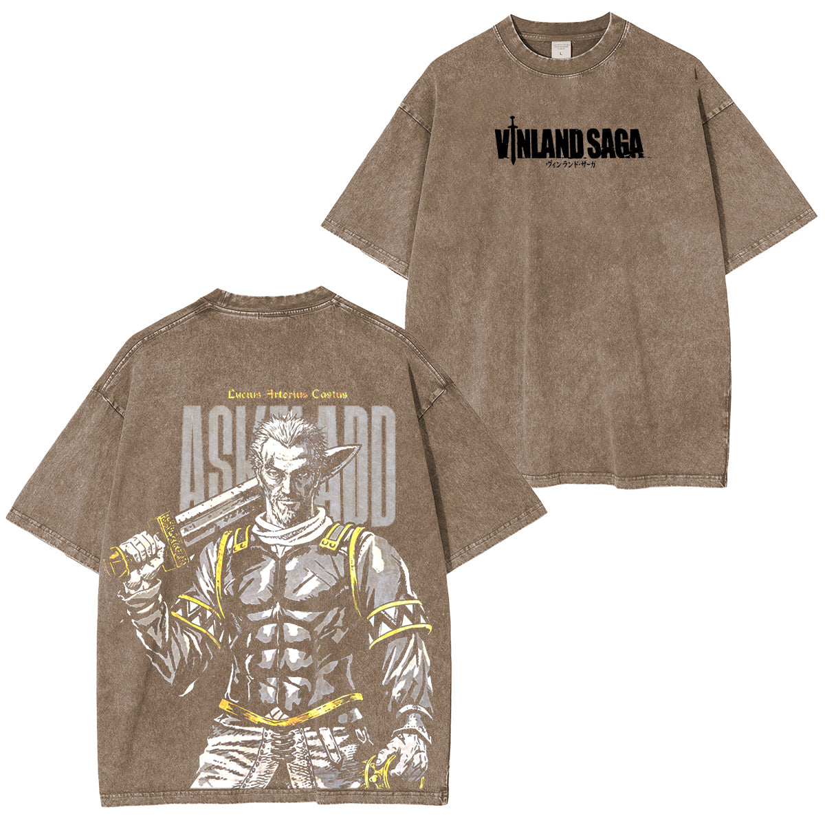 Vinland Saga Camiseta/Sudadera/Sudadera con capucha con lavado vintage