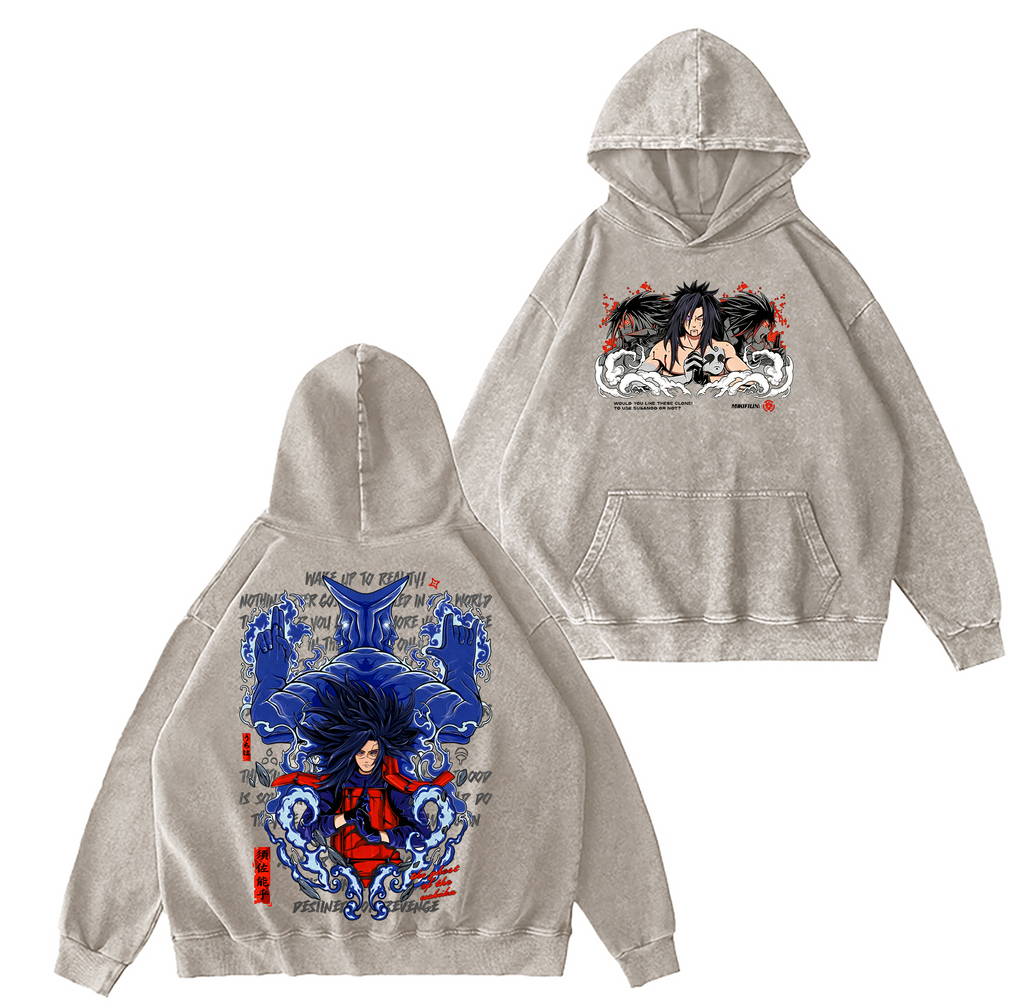 T-shirt/Sweat-shirt/Sweat à capuche délavé Anime Uchiha Madara