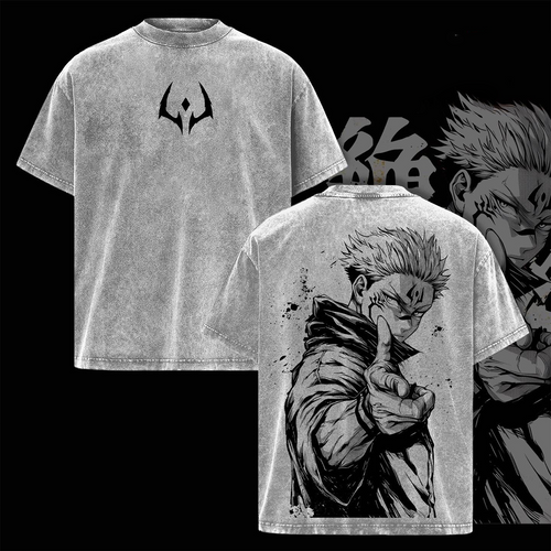 Jujutsu Kaisen Sukuna Camiseta/Sudadera/Sudadera con capucha desgastada