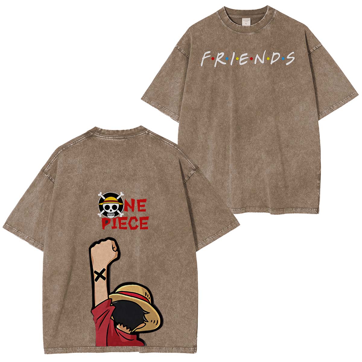 One Piece Vintage Washed Unisex T-Shirt