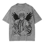 Camiseta lavada unisex Akaza Demon Slayer