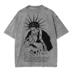 Camiseta Unisex Lavada de Anime Gyomei