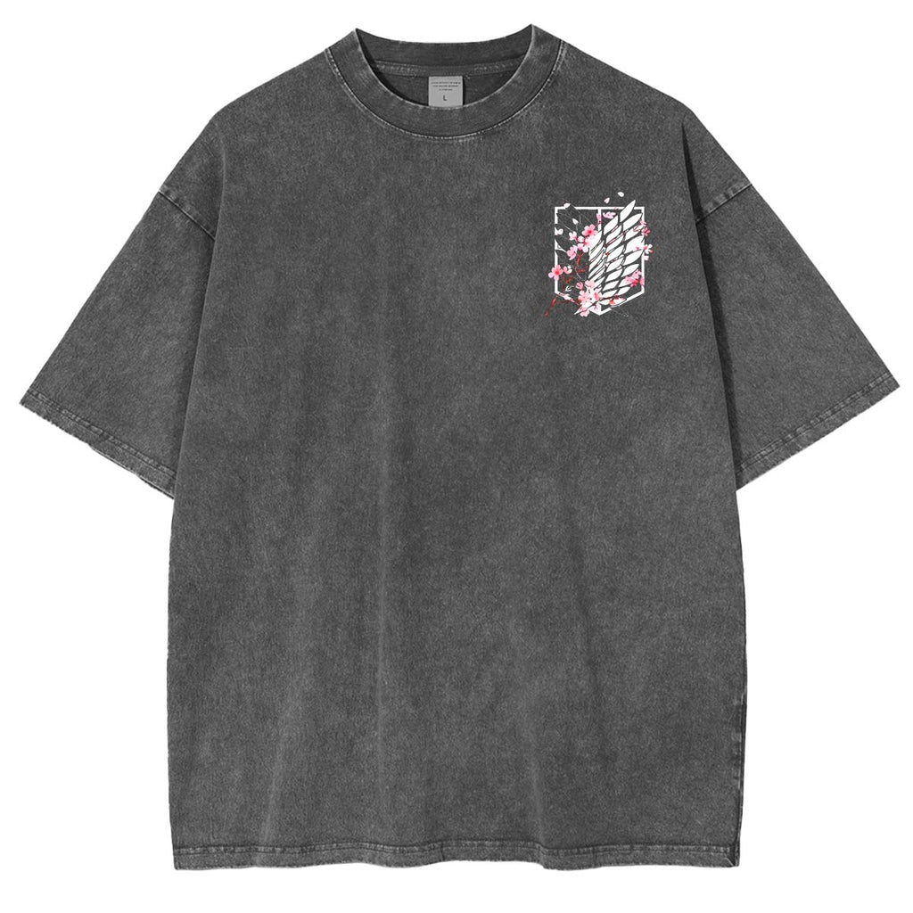 Wings Of Freedom AOT Vintage Washed Unisex T-Shirt