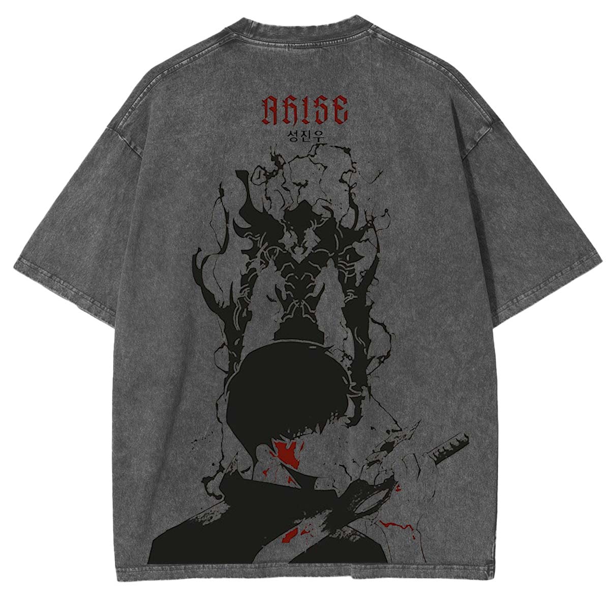 Camiseta de anime de Sung Jinwoo de Solo Leveling