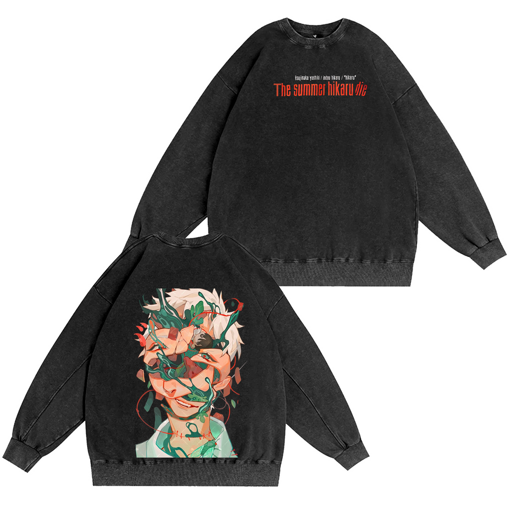 the summer hikaru die Anime Washed T-shirt/Crewneck/Hoodie