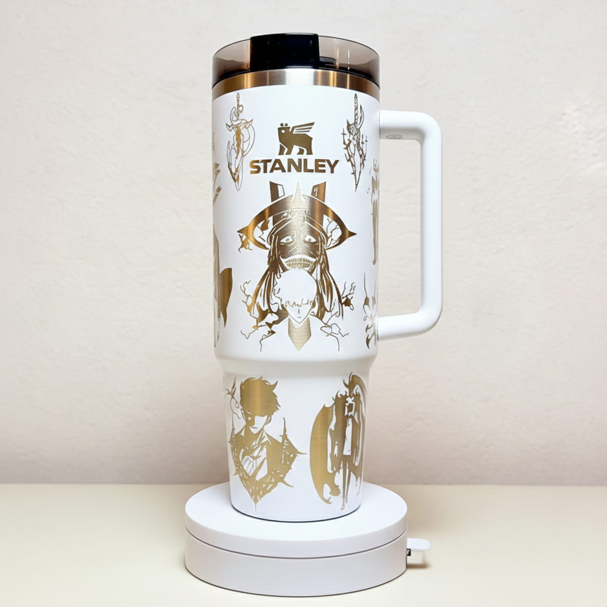 Laser Engraved Anime Stanley Tumbler Cup