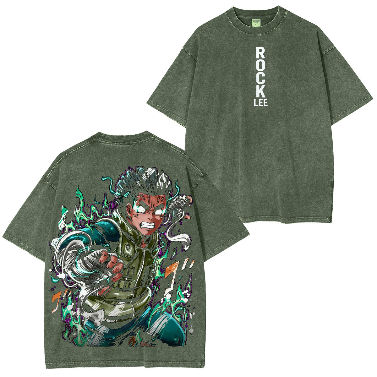Rock Lee Naruto Washed T-shirt/Crewneck/Hoodie