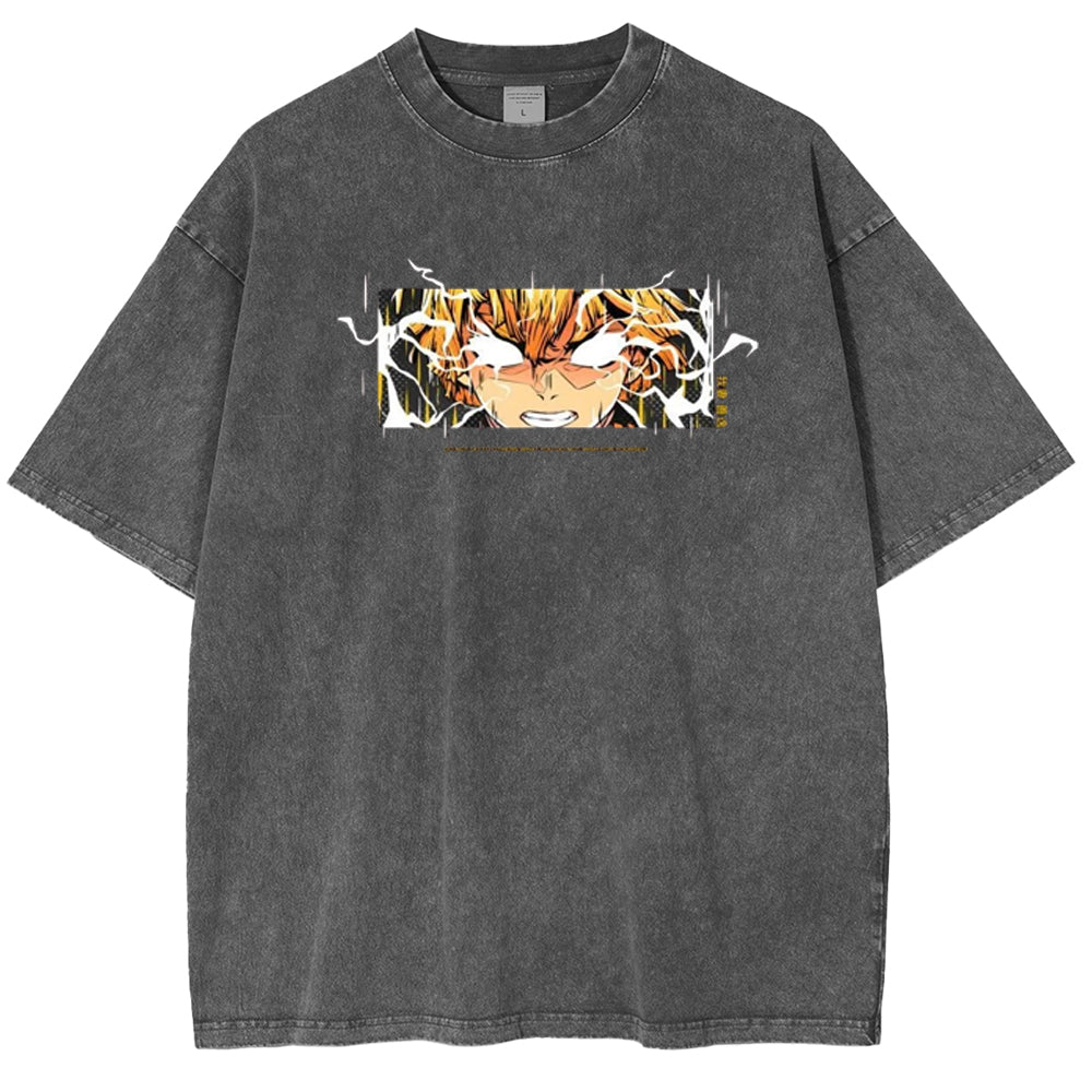 Zenitsu Anime Unisex Washed T-Shirt