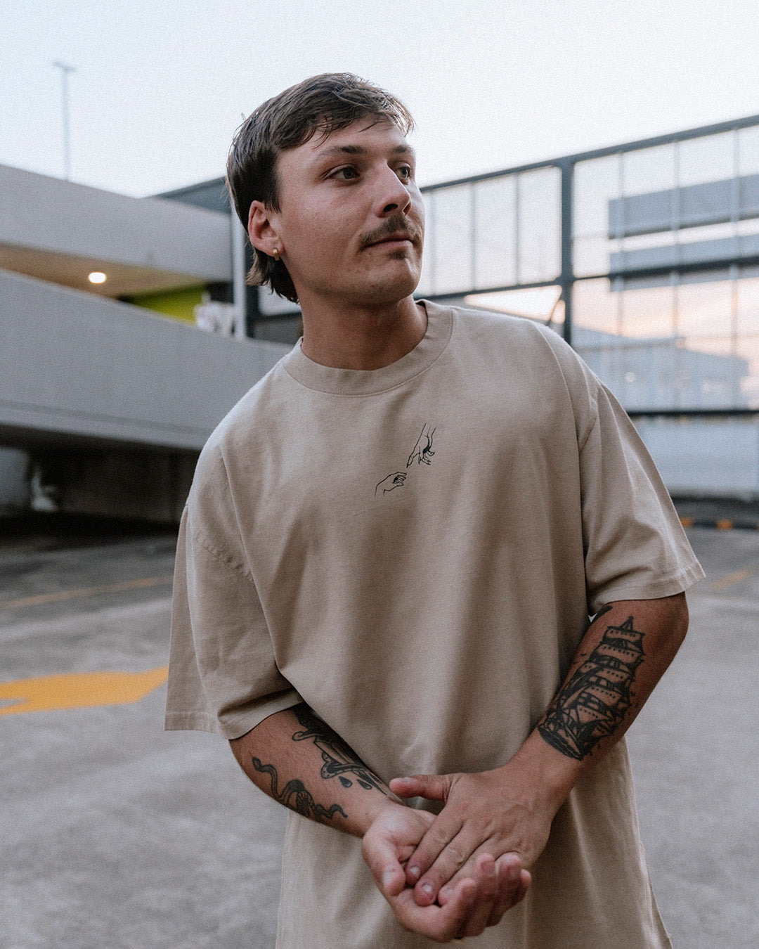Yuta X Rika - Camiseta gruesa oversize