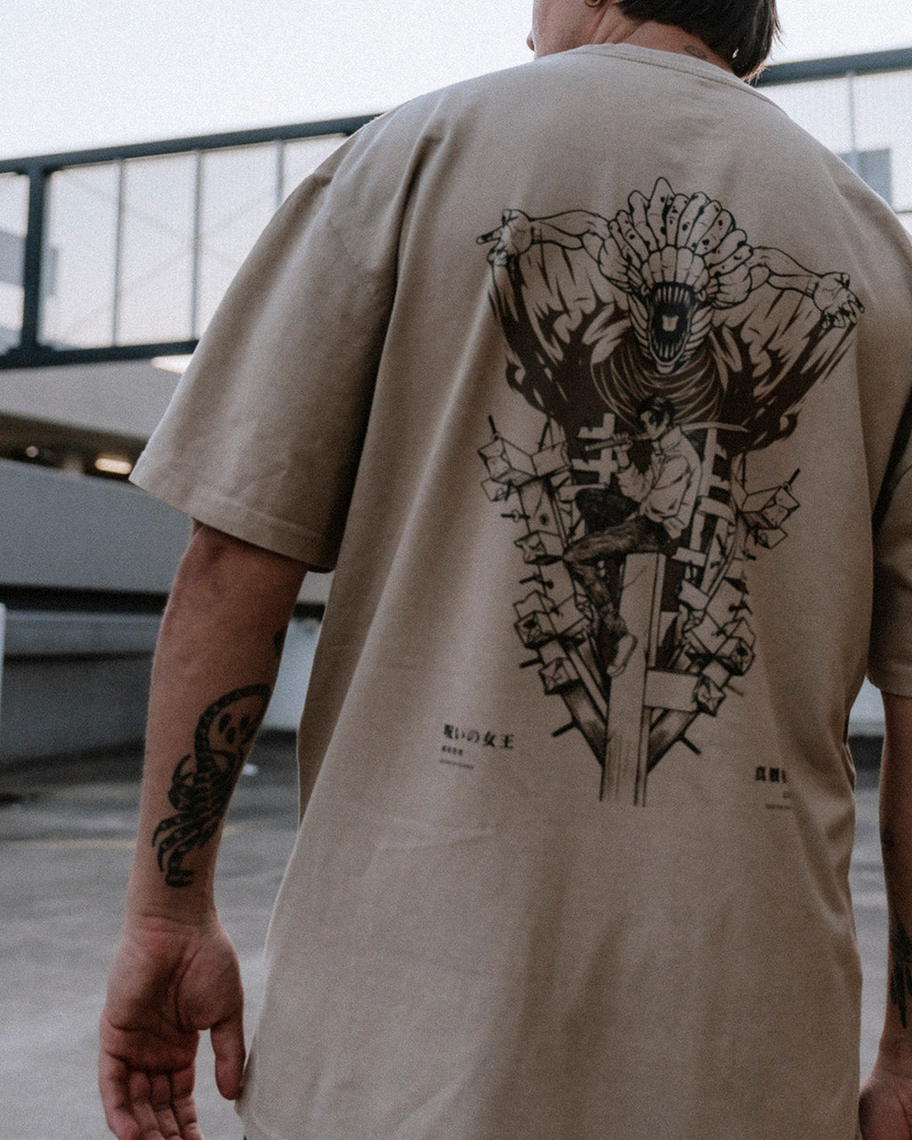 Yuta X Rika - Camiseta gruesa oversize