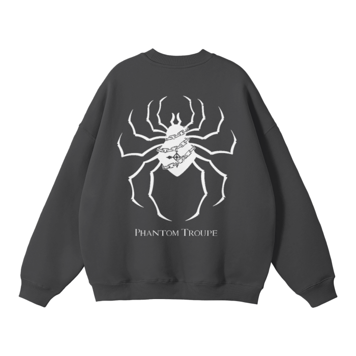 Sudadera Phantom Troupe Estilo Urbano Gris Oscuro