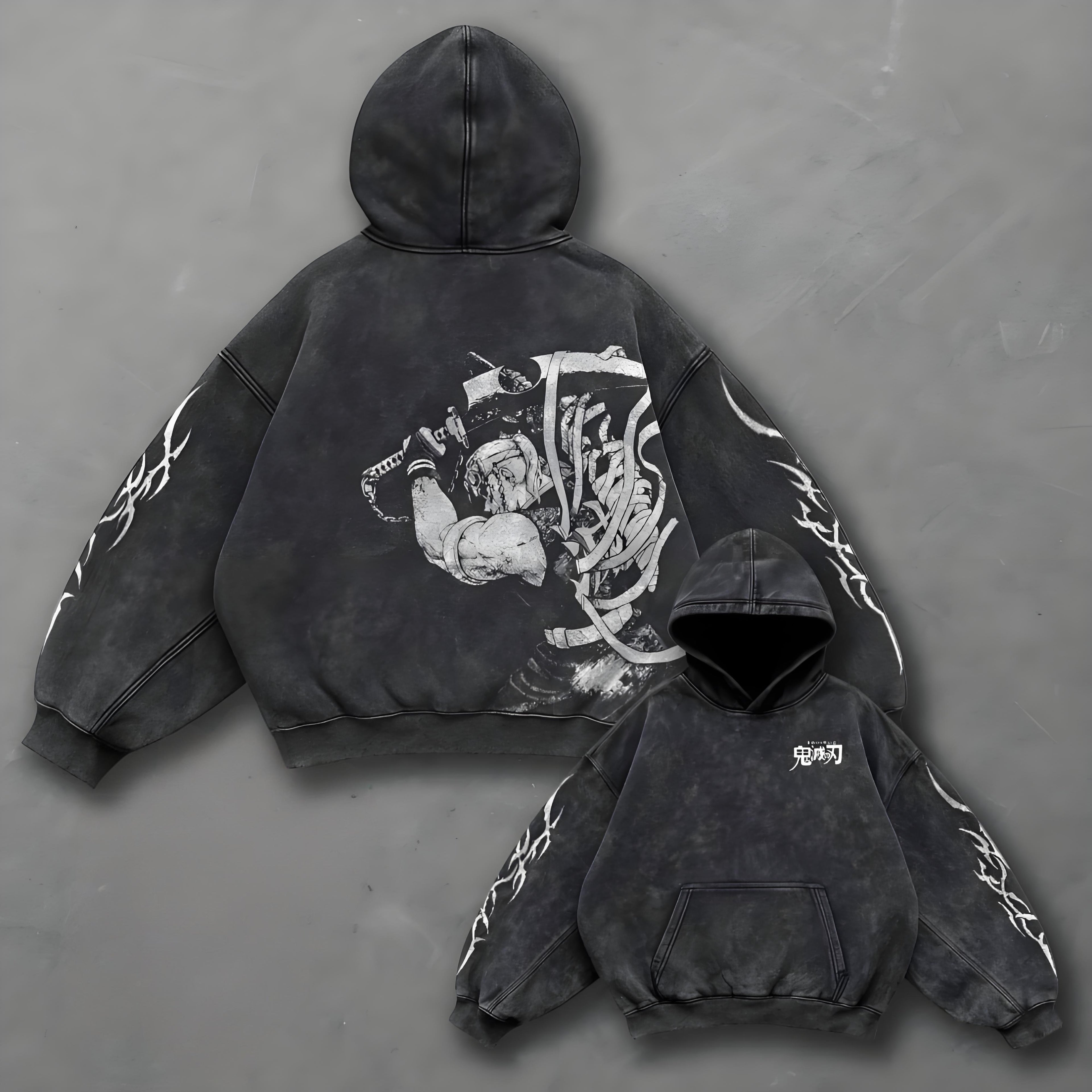 Demon Slayer: Zenitsu Agatsuma Retro Anime Hoodie