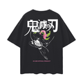 Heart¡¯s Blossom Streetwear Shirt Black