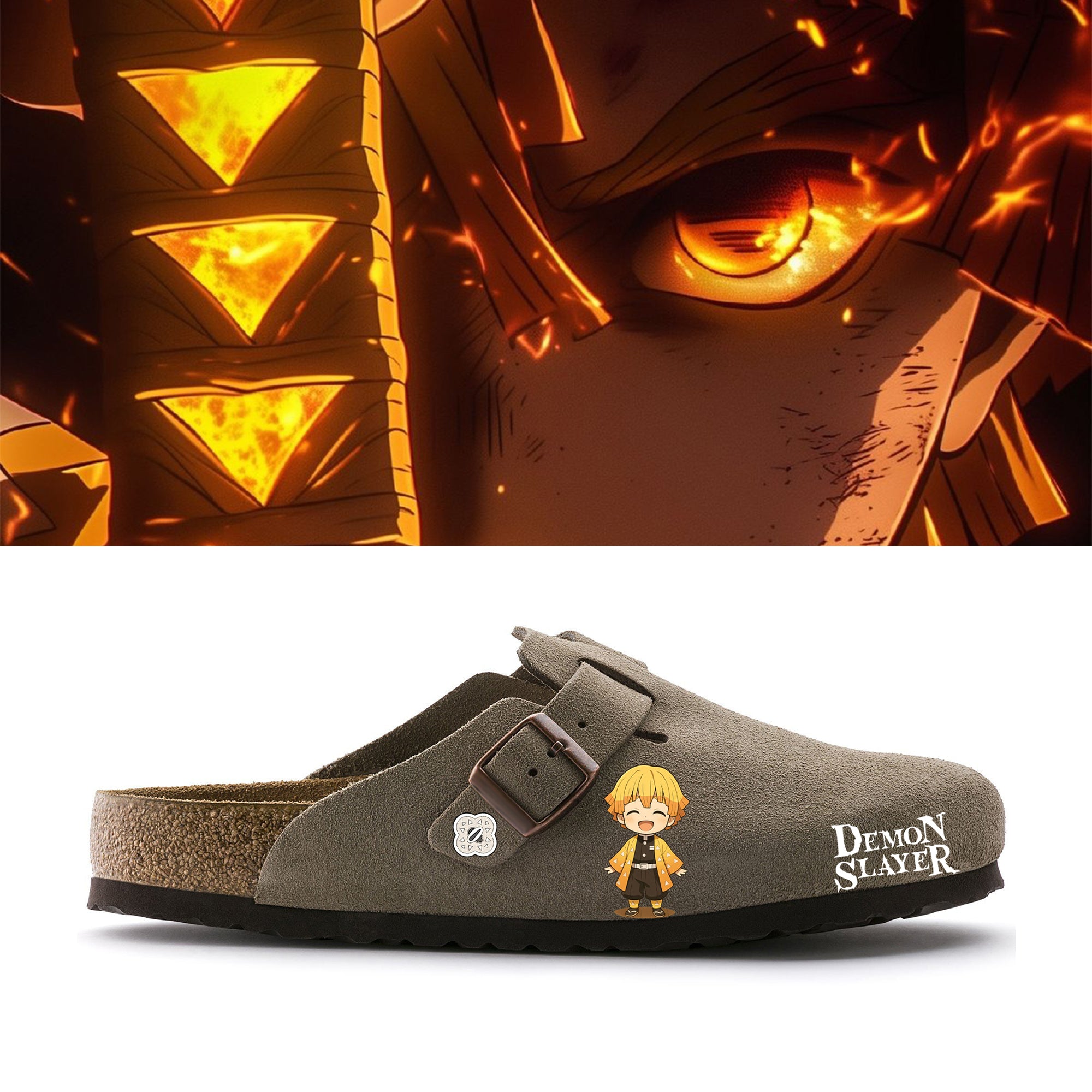 Anime Demon Slayer Unisex Plantilla Blanda Boston de Ante