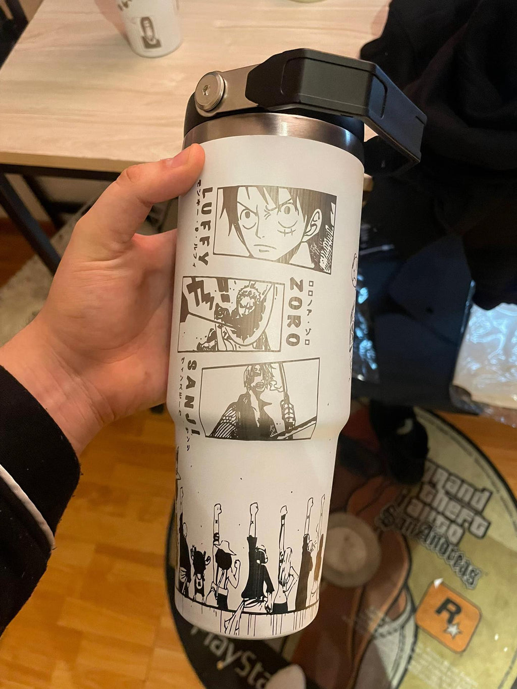 Vaso con diseño de One Piece