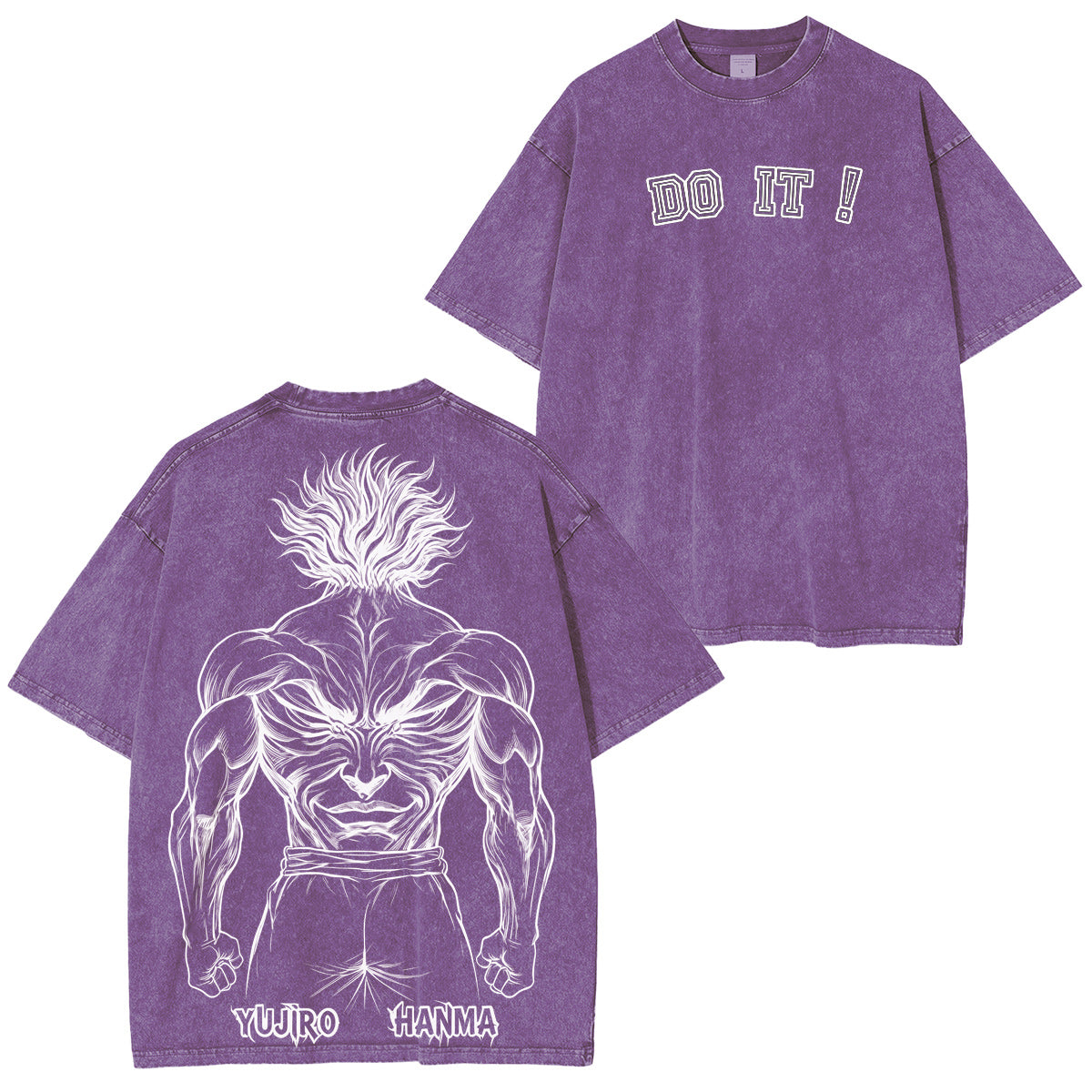 Baki the Grappler : Yujiro Hanma Camiseta/Sudadera/Sudadera con capucha vintage lavada