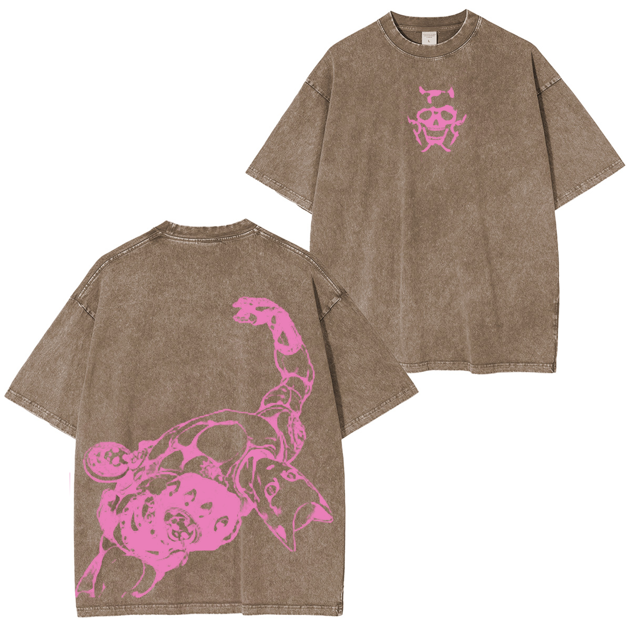 Camiseta Unisex Lavada Vintage Jojo's Bizarre Adventure Killer Queen