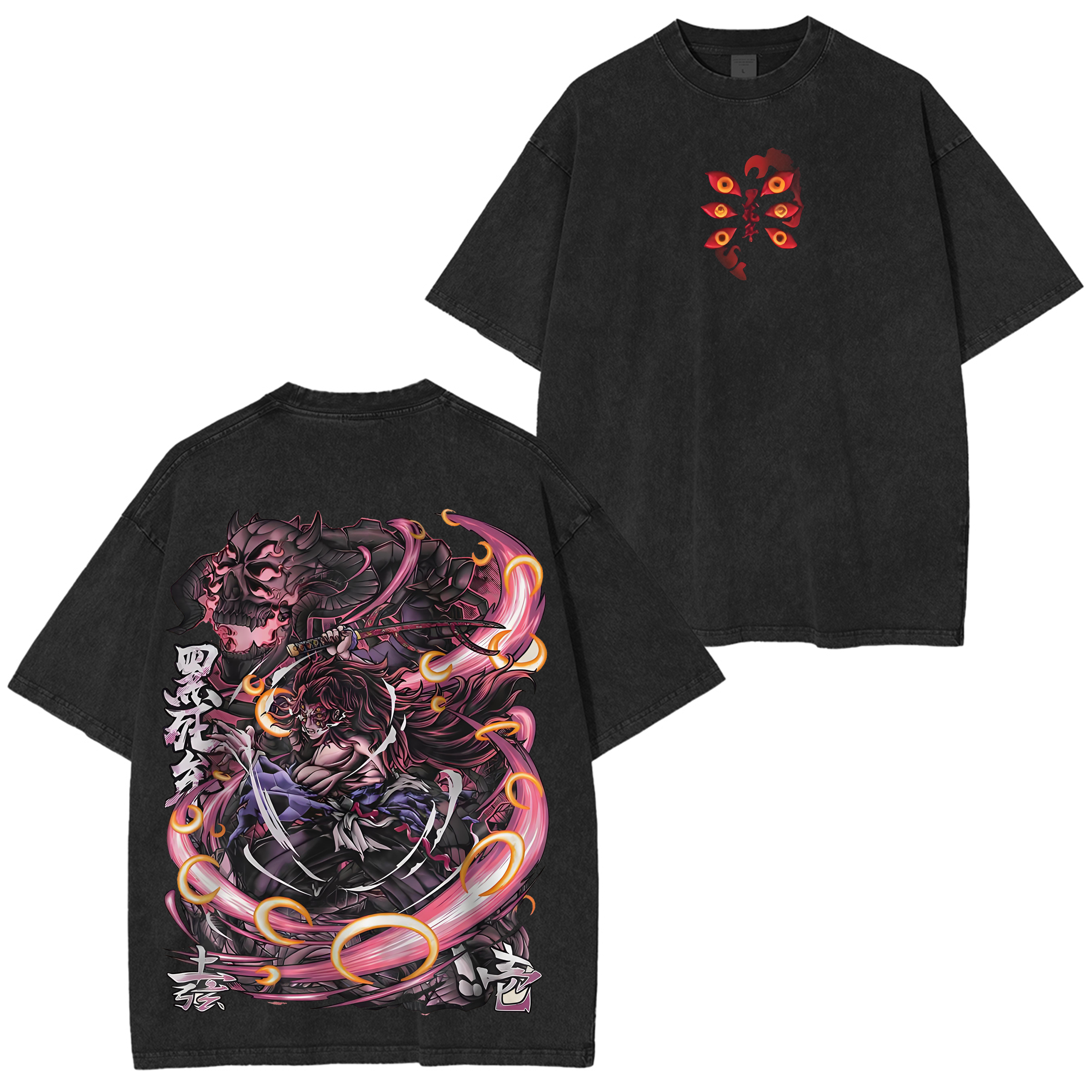 Kokushibo Demon Slayer Vintage Anime T-Shirt