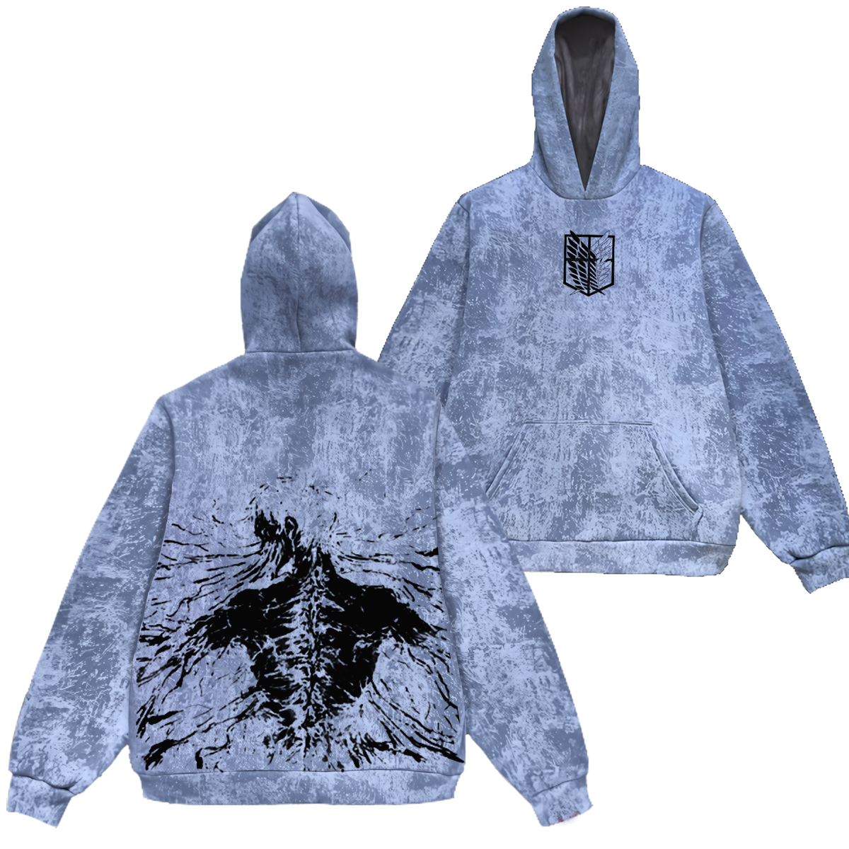 Sudadera con capucha vintage Eren inspirada en Eren Yeager