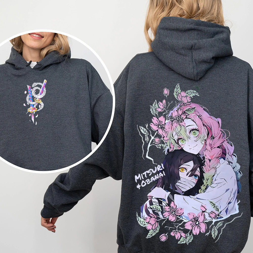 T-shirt unisexe délavé Demon Slayer