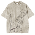 T-shirt lavé unisexe vintage Seiko Ayase-Dandadan