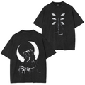Kokushibo-Demon Slayer Camiseta vintage desgastada/Cuello redondo/Sudadera con capucha