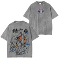 T-shirt/Sweat-shirt/Sweat à capuche délavé vintage Demon Slayer