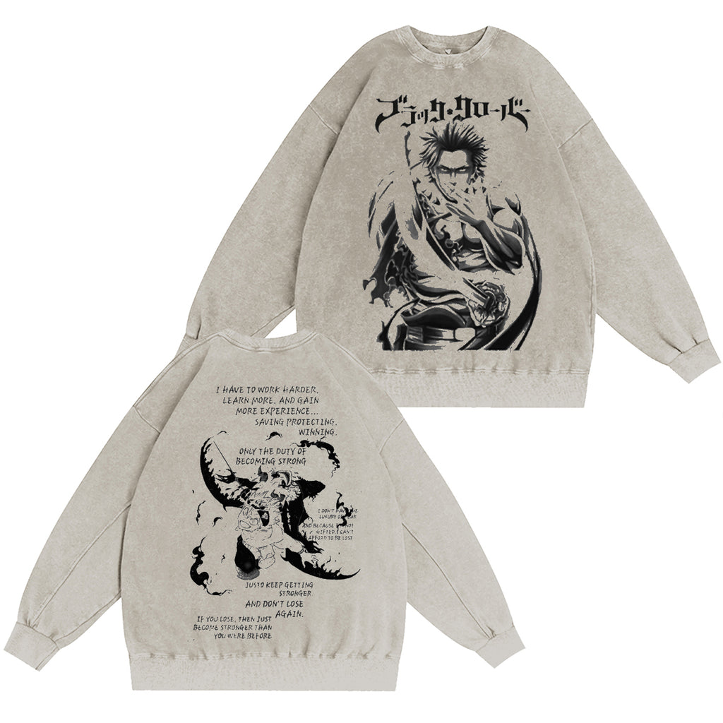 Black Clover  Washed T-shirt/Crewneck/Hoodie