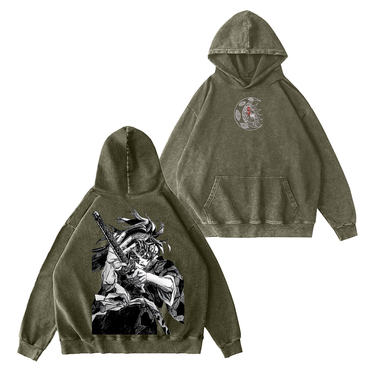 Demon Slayer Vintage Washed T-shirt/Crewneck/Hoodie