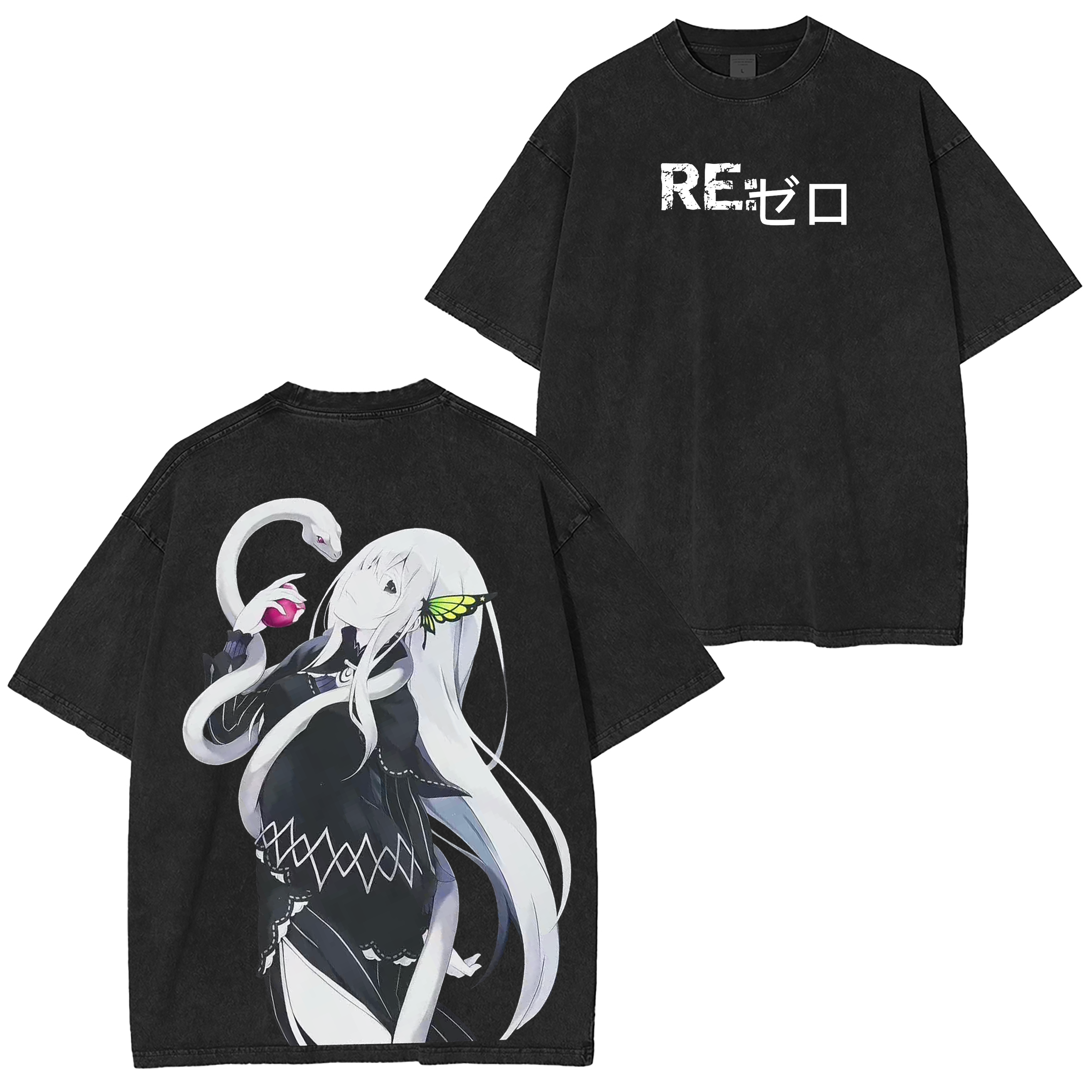Echidna, Re:Zero Anime T-shirt/Sweat-shirt/Hoodie effet délavé