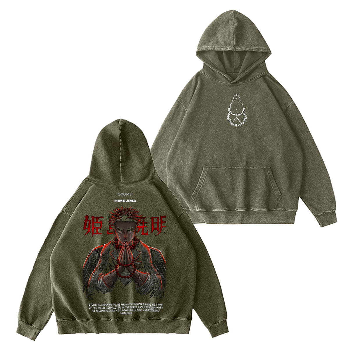 Demon Slayer Vintage Washed T-shirt/Crewneck/Hoodie