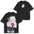 T-shirt/Sweat-shirt/Pull à capuche délavé Alya Anime