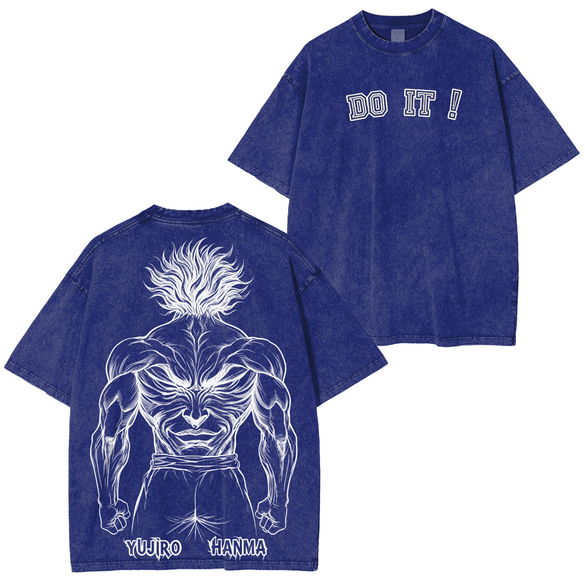 Baki the Grappler : Yujiro Hanma Camiseta/Sudadera/Sudadera con capucha vintage lavada
