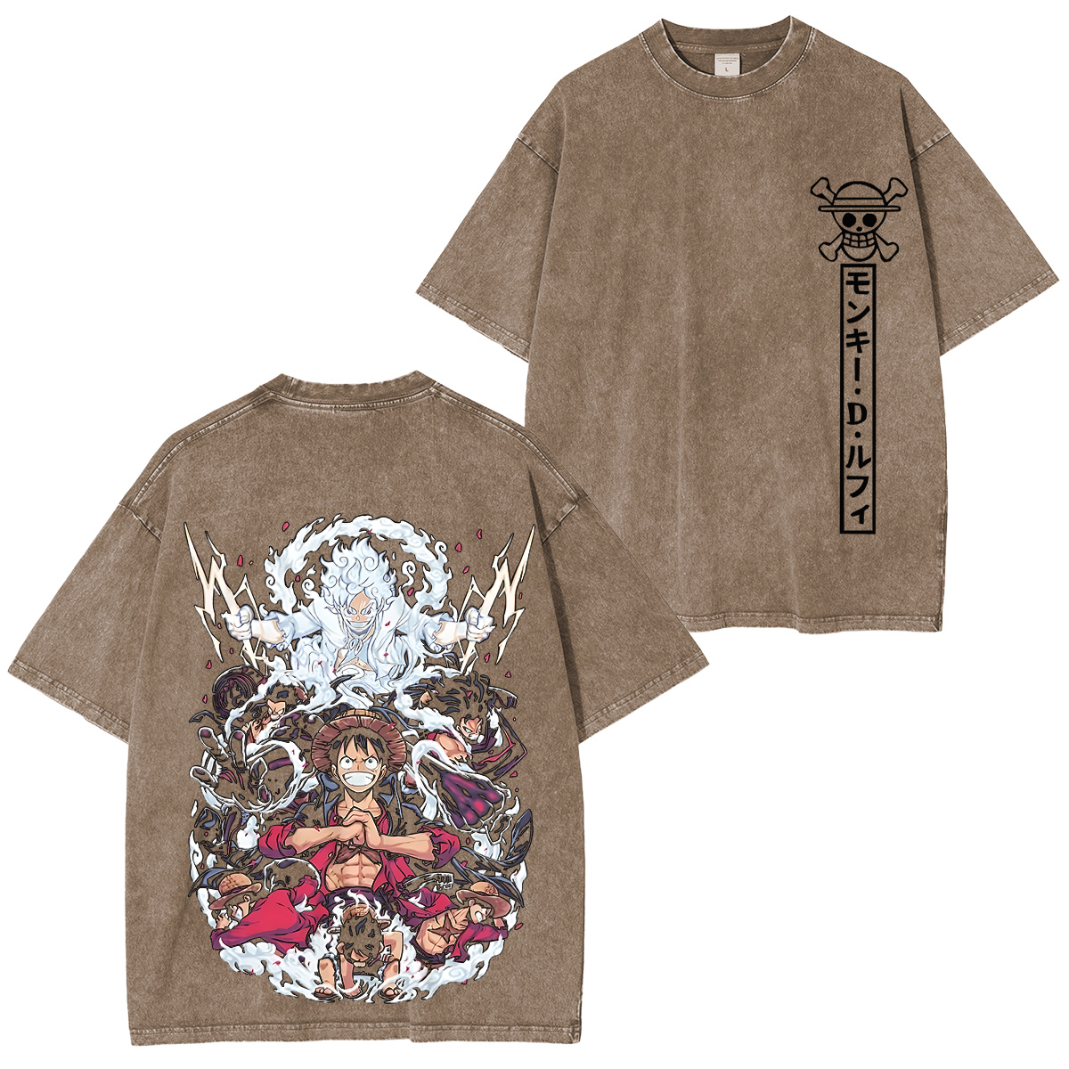 One Piece Luffy All Transformations Anime T-Shirt