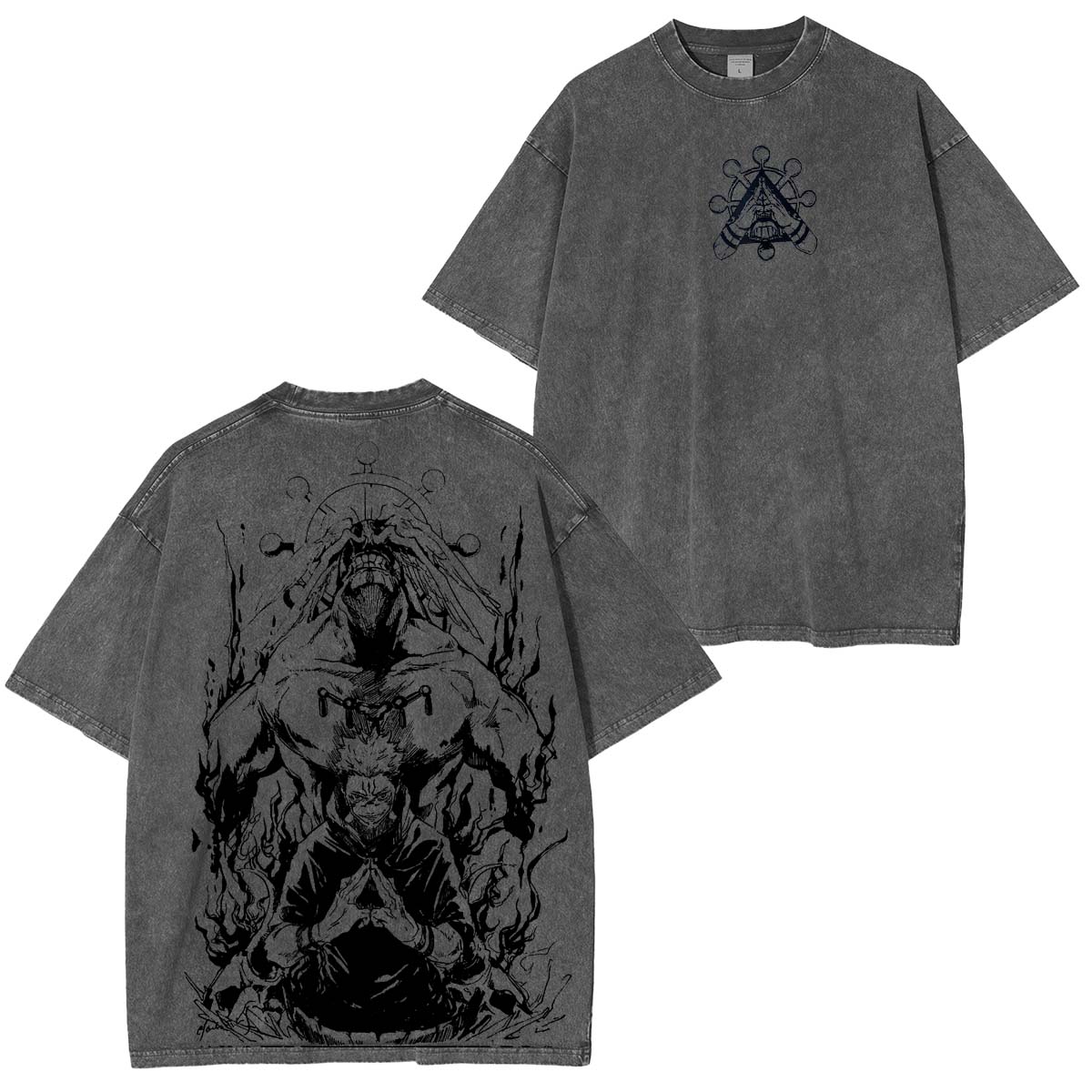 Sukuna & Mahoraga Vintage Washed Unisex T-Shirt