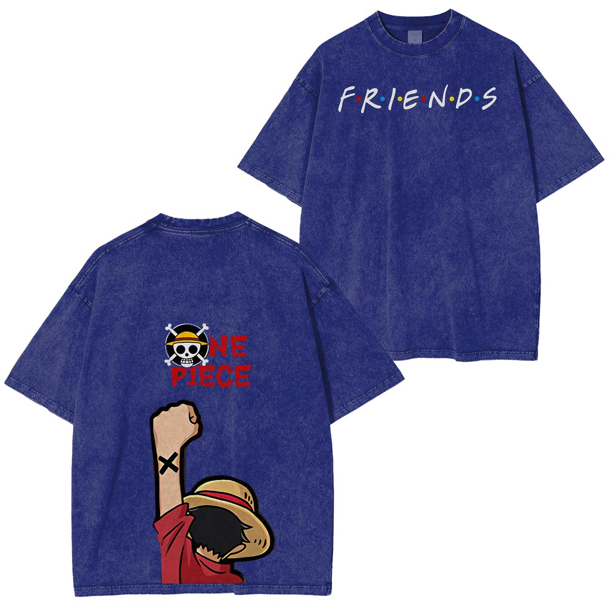 One Piece Vintage Washed Unisex T-Shirt