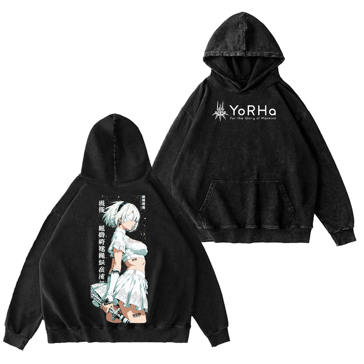 NieR: Automata Washed T-shirt/Crewneck/Hoodie