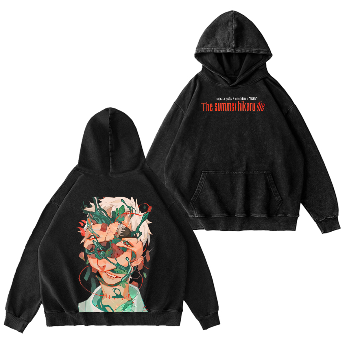 the summer hikaru die Anime Washed T-shirt/Crewneck/Hoodie