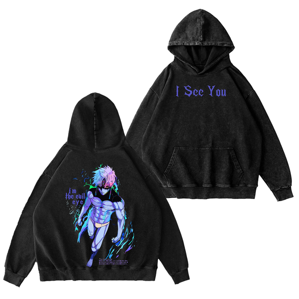 Camiseta/Sudadera/Sudadera con capucha "Dandadan Manga Anime Washed"