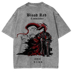 Camiseta Tachima Anime estampada a doble cara lavada